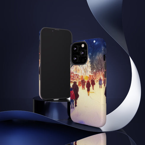 A Christmas Market in Denver Colorado - Impact Resistant Phone Case